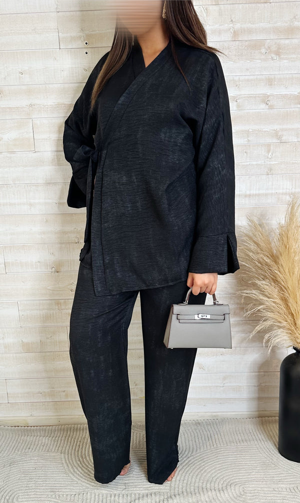 Ensemble “Layla Noir” – Élégance Minimaliste